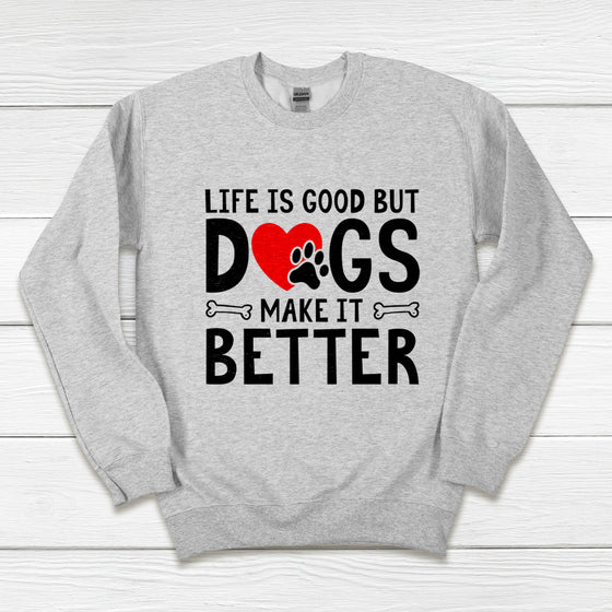 Life is good discount crewneck