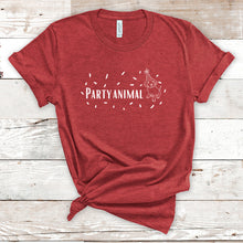  Party Animal Short Sleeve Tee Shirt For Pet Lovers