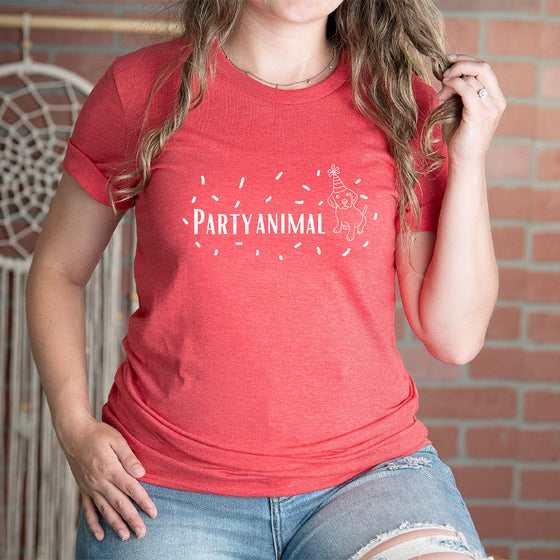 Party Animal Short Sleeve Tee Shirt For Pet Lovers